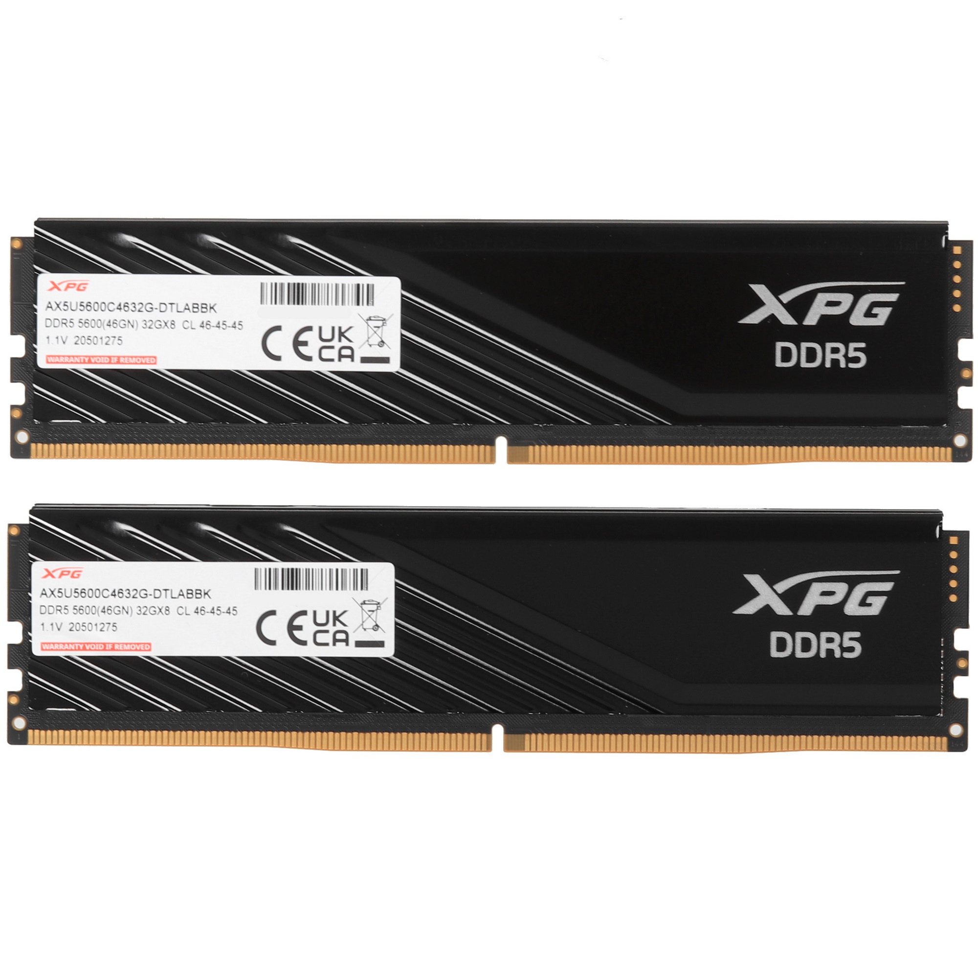 Оперативная память ADATA 64GB DDR5 5600 DIMM XPG Lancer Blade Black RGB CL 48, Intel XMP 3.0 / AMD E