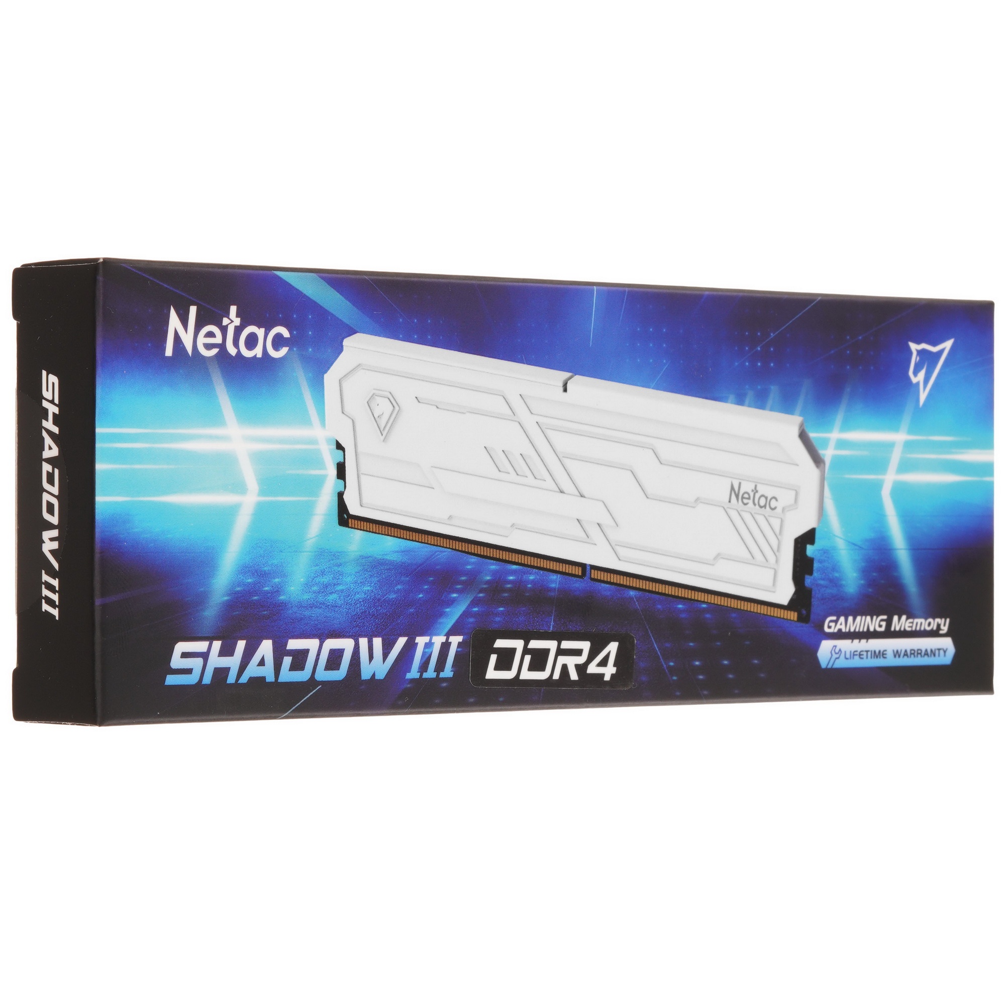 Оперативная память Netac DDR4 8Gb 3200Mhz DIMM PC25600,  Shadow III, CL16 с радивтором