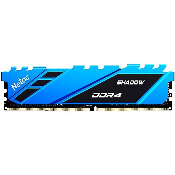 Оперативная память Netac DDR4  8Gb 3200Mhz, DIMM PC25600, Shadow III, CL16 с радиатором