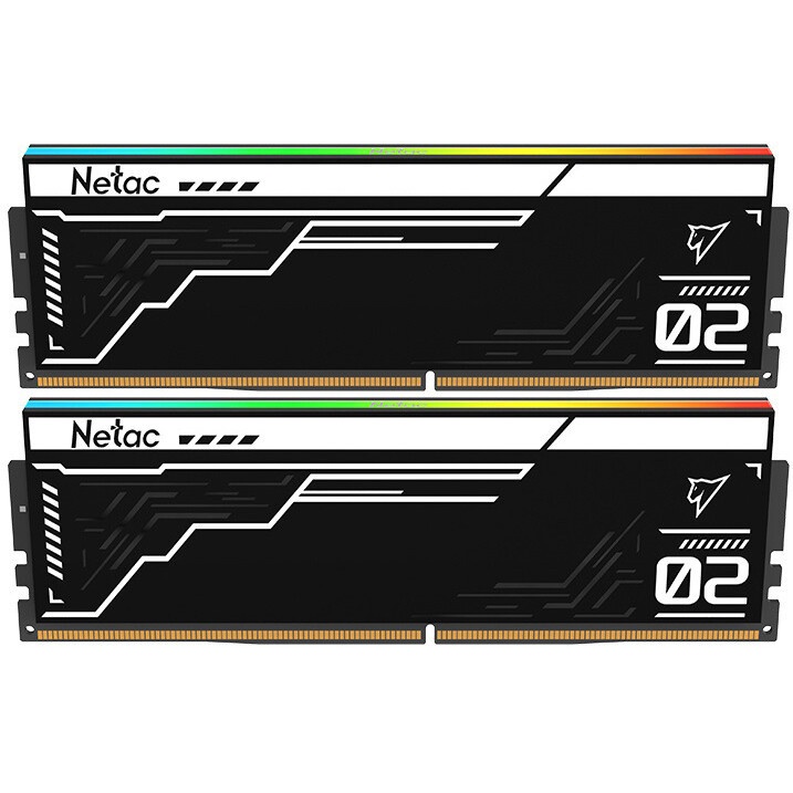 Модуль памяти DDR 5 DIMM 32Gb (16Gbx2) 7600Mhz, Netac Shadow II RGB NTS2D5P76DP-32K  C36