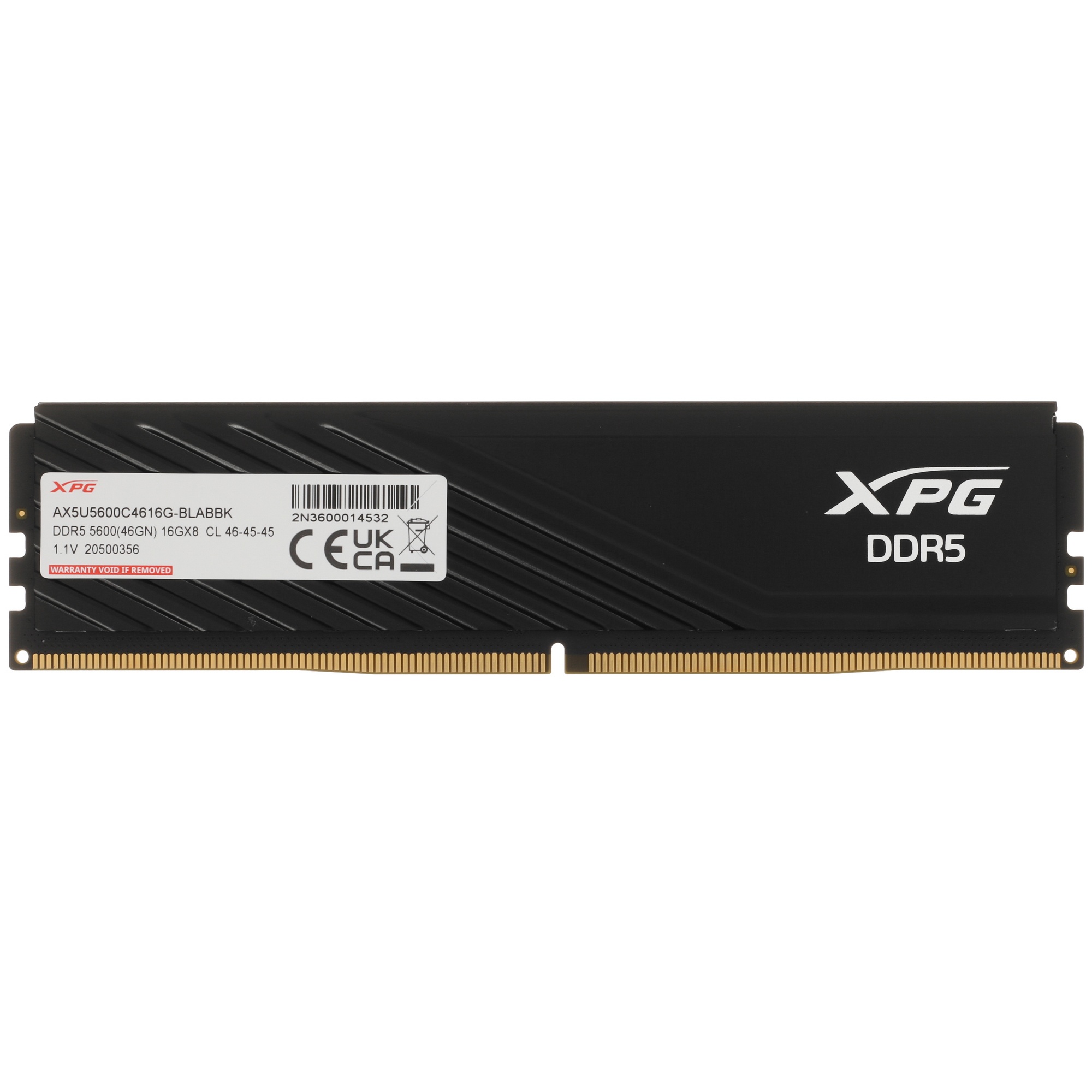 Модуль памяти XPG LANCER Blade 16GB DDR5-5600 AX5U5600C4616G-SLABBK, CL46, 1.1V BLACK ADATA