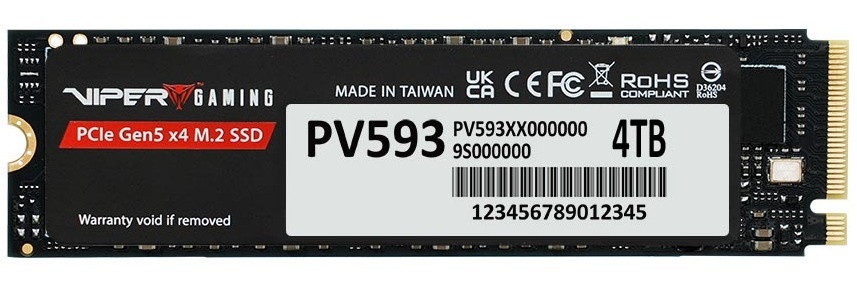 Твердотельный накопитель SSD M.2 Viper 4.0Tb VP593 Series  (PCI-E 5.0 x4, up to 14000
