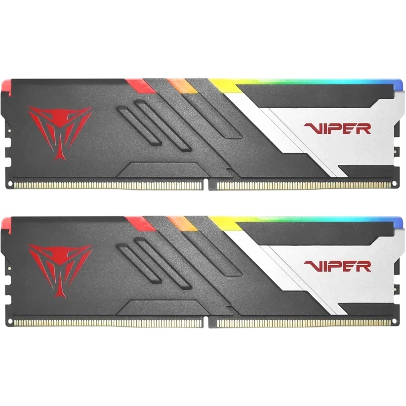 Память DDR 5 DIMM 16Gb (8Gbx2) 6000Mhz, PATRIOT Viper Venom RGB CL36 (PVVR516G600C36K) (retail)