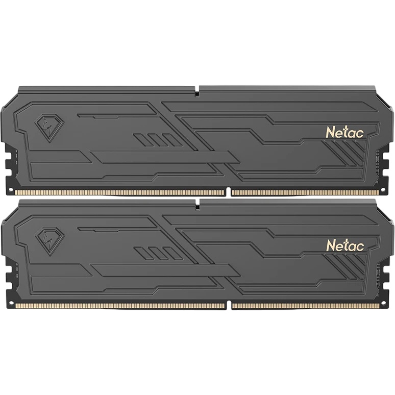 Оперативная память Netac DDR4 Shadow III Black 16Gb, 2666Mhz, [NTSHD4P26DP-16K] CL19, с радиатором
