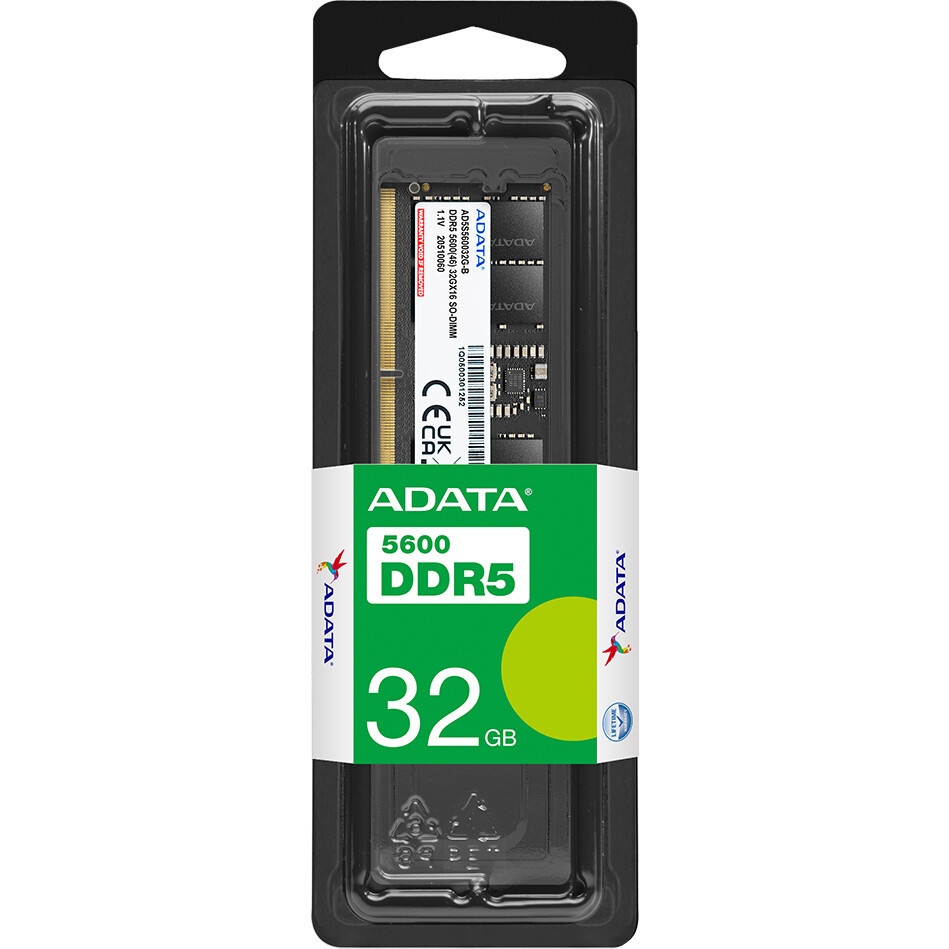 Модуль памяти Kingston 32Gb Kingston DDR5 5600 DIMM Non-ECC, 1.1V, CL46 288-Pin