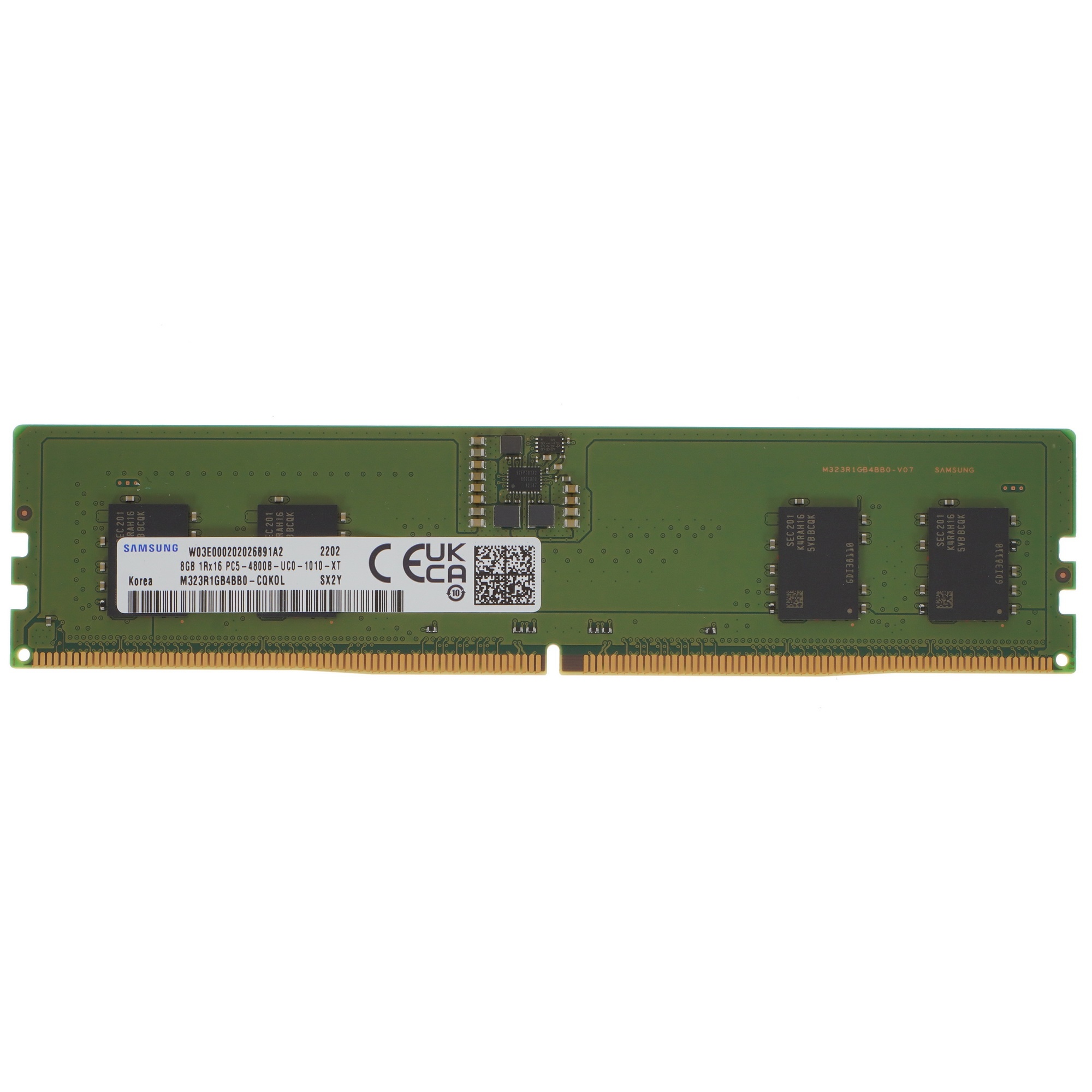 Оперативная память Samsung DDR5 DIMM 8Gb UNB 4800 1Rx16, 1.1V
