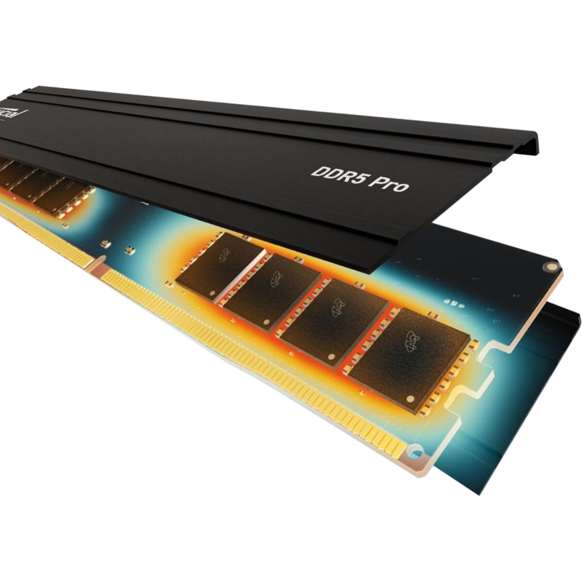 Модуль памяти 16GB Crucial DDR5 5600 UDIMM Pro Black Desktop Memory Non-ECC, CL46, 1.1V, SRx8, RTL