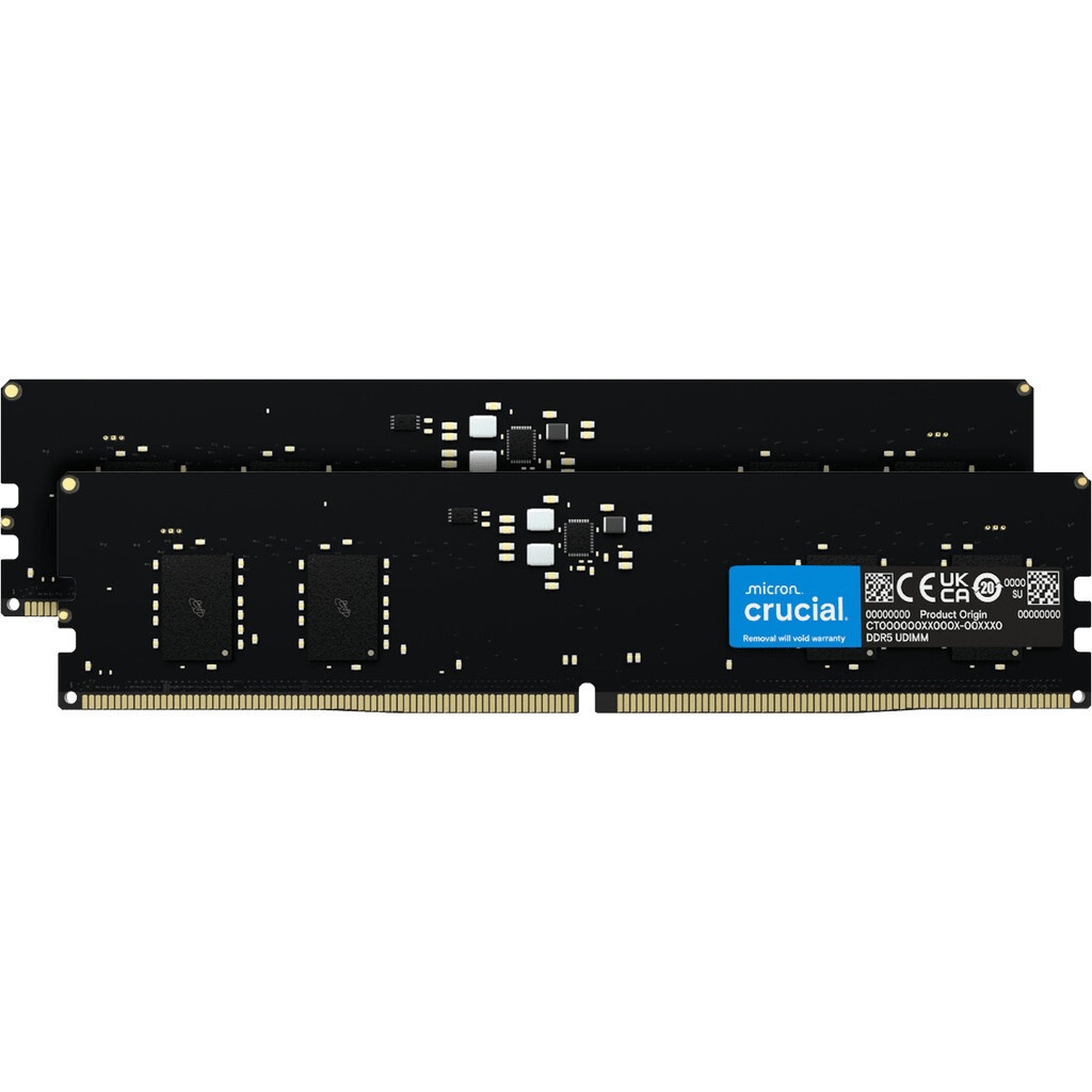 Модуль памяти Crucial DIMM 32GB DDR5-4800 KIT2 CT2K16G48C40U5