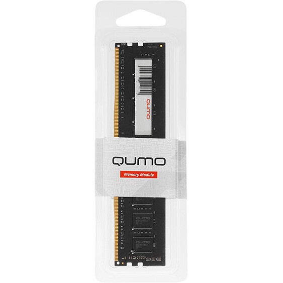 Оперативная память QUMO DDR4 DIMM 8GB QUM4U-8G3200NN22 PC4-25600, 3200MHz OEM 2Gx16 CL22 (4 чипа на