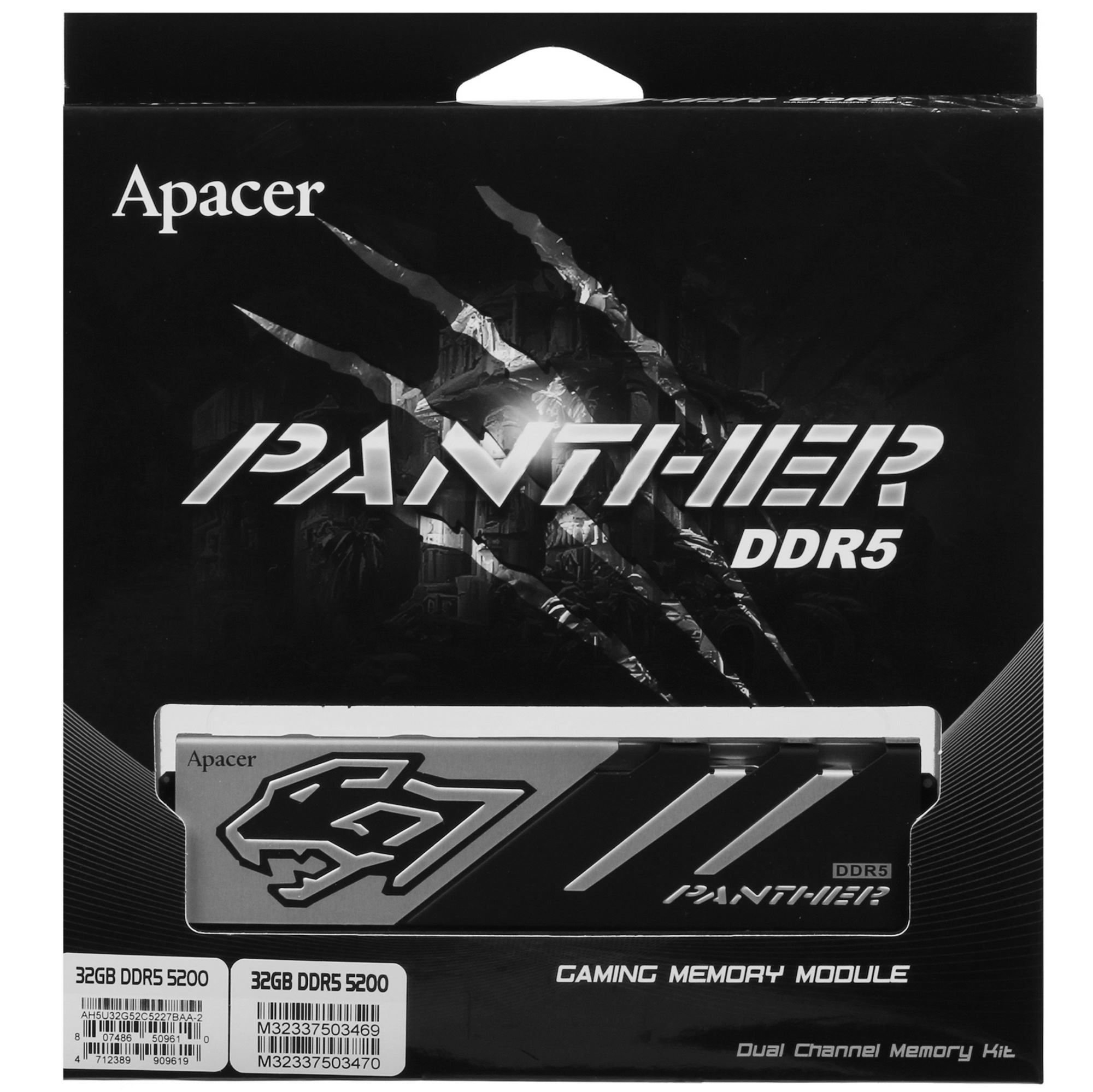 Оперативная память Apacer AH5U32G52C5227BAA-2 DIMM 32Gb DDR5-5200 K2