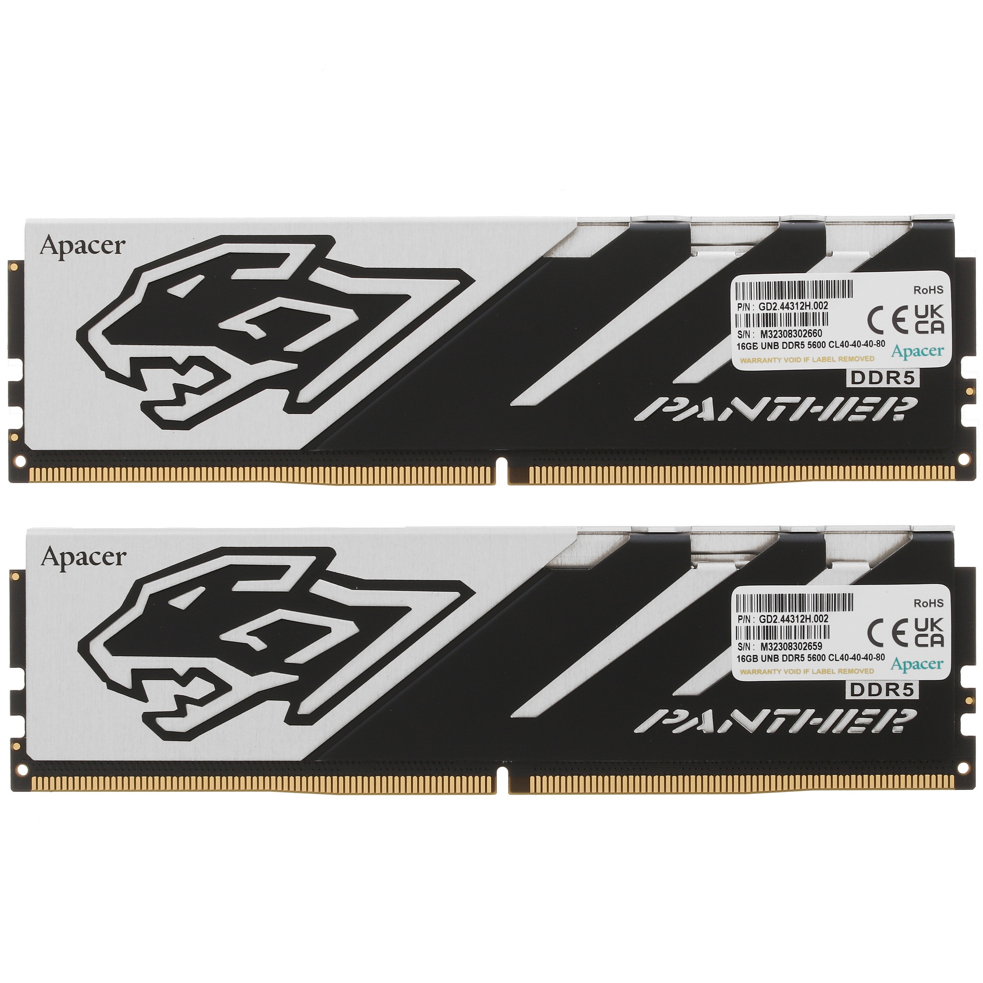 Оперативная память Apacer AH5U32G56C5227BAA-2 DIMM 32Gb DDR5-5600 K2