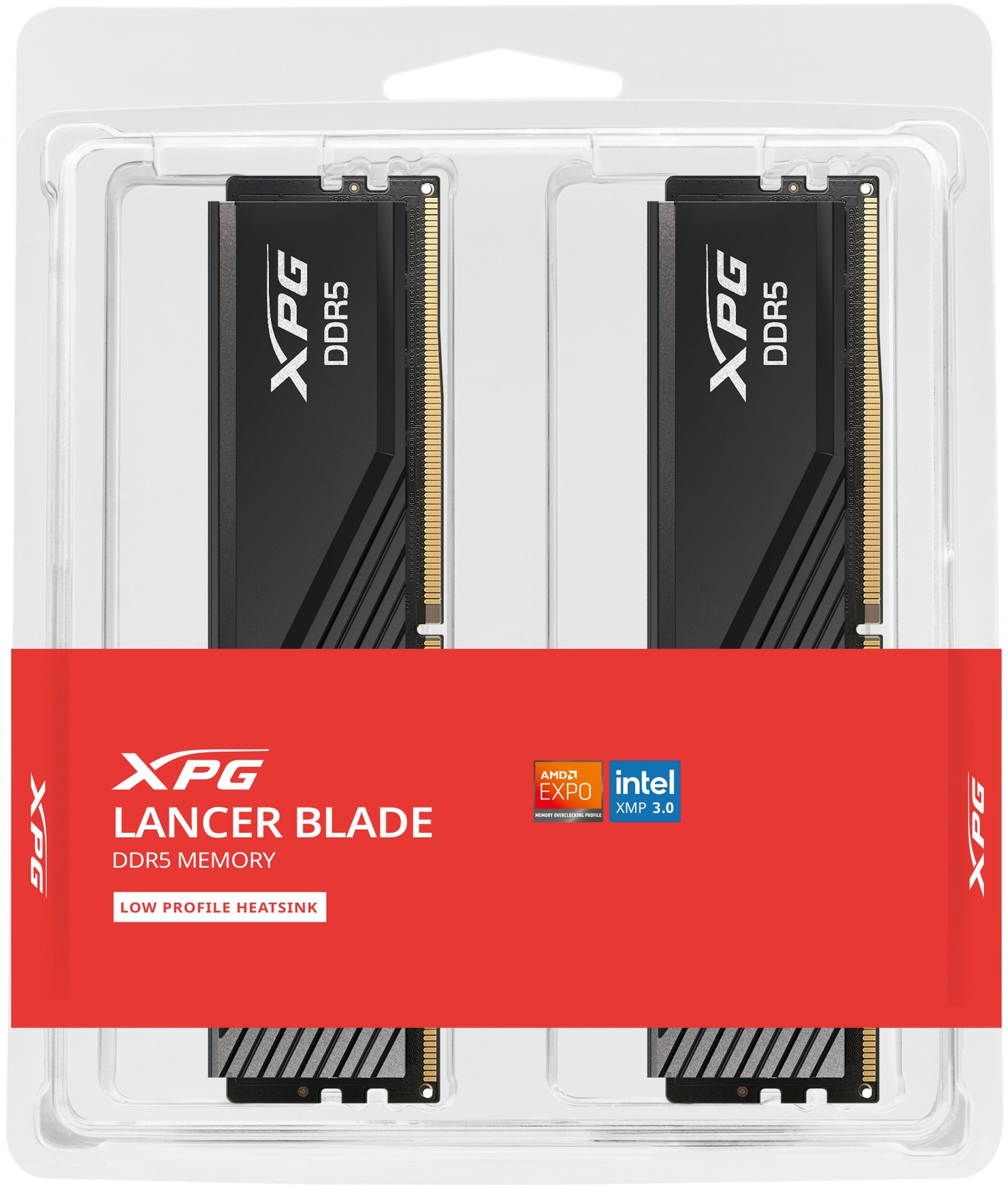 Оперативная память ADATA 32GB DDR5 6000 UDIMM LANCER BLADE AX5U6000C4816G-DTLABBK Non-ECC, CL48-48-4