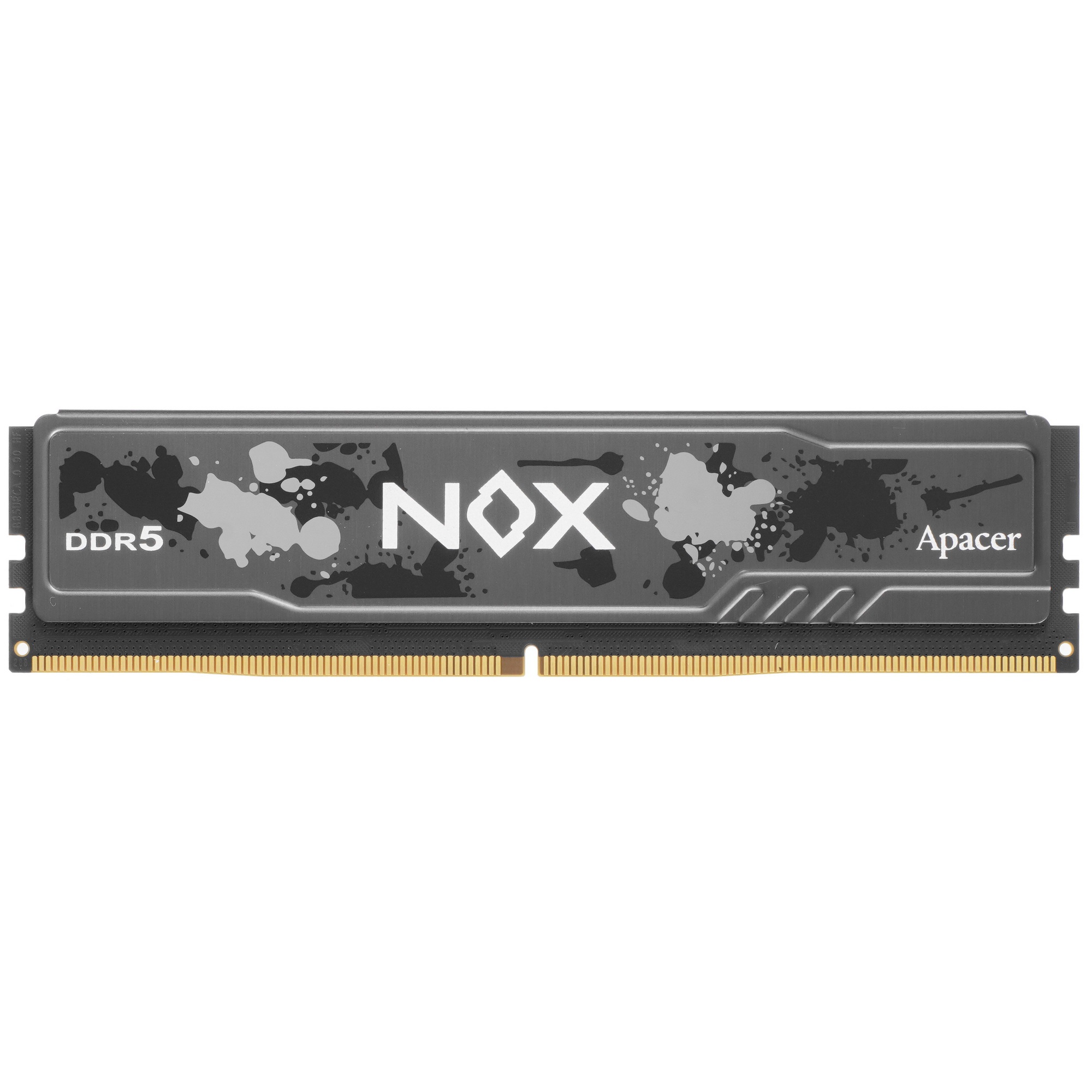 Оперативная память Apacer Nox, DDR5, 16GB (1x16 GB), 5600 MHz, CL40, радиатор, серый, черный