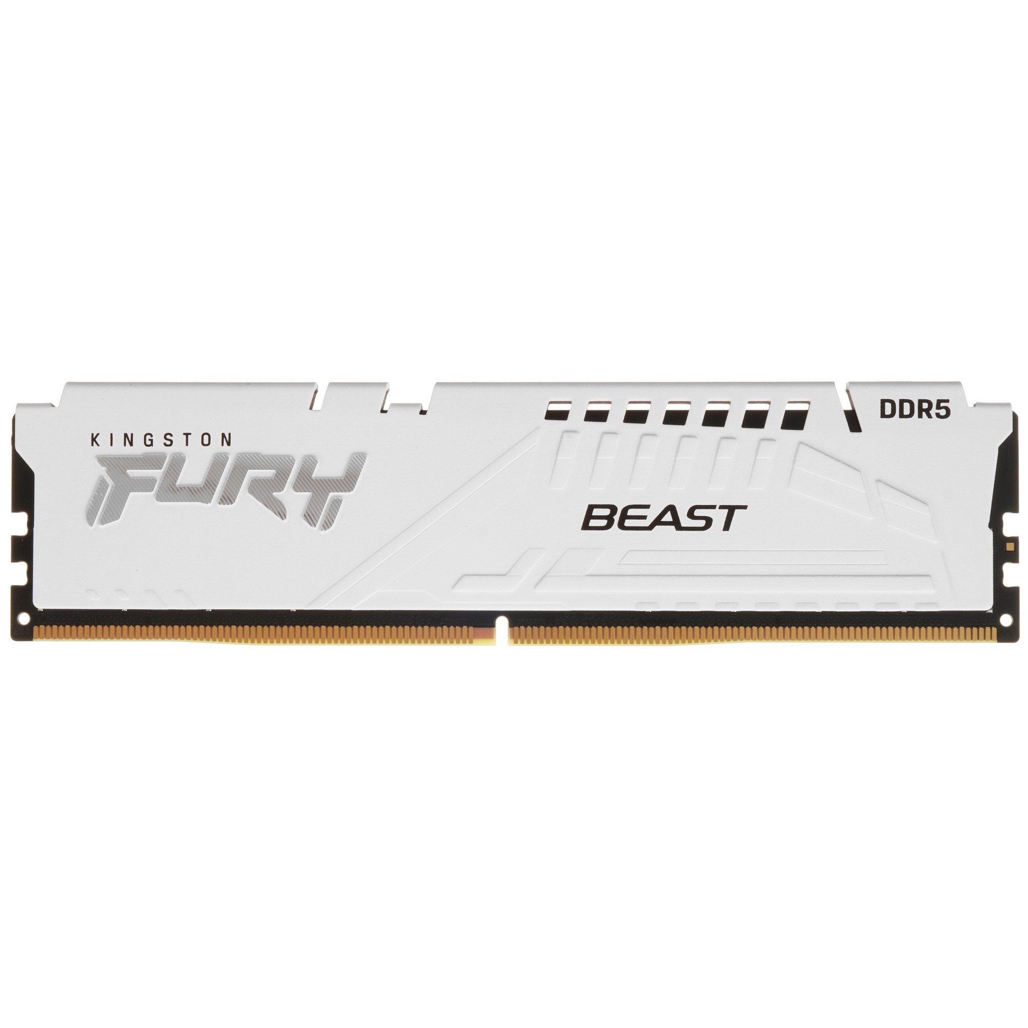 Оперативная память Kingston Fury Beast, DDR5, 32GB (1x32GB), 6000MHz, CL36, с радиатором, белый