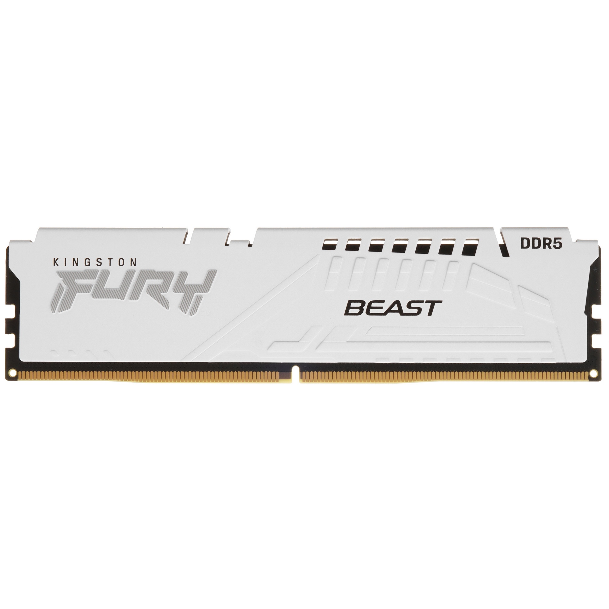 Оперативная память Kingston Fury Beast, DDR5, 16GB (1x16GB), 5600MHz, CL36, с радиаторами, белый