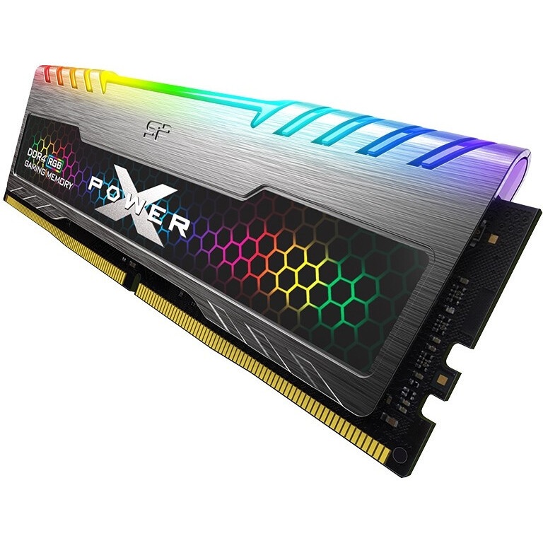 Оперативная память Silicon Power Xpower Turbine, DDR4, 8GB (1x8 GB), 3200 MHz, CL16, радиатор, RGB,
