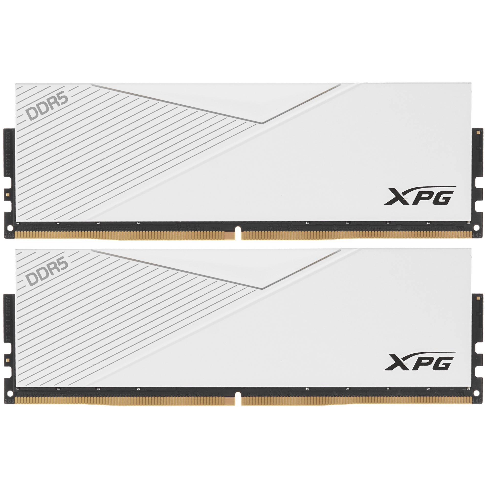 Оперативная память XPG Lancer, DDR5, 64GB (2x32GB), 6000MHz, CL30, с радиаторами, белый