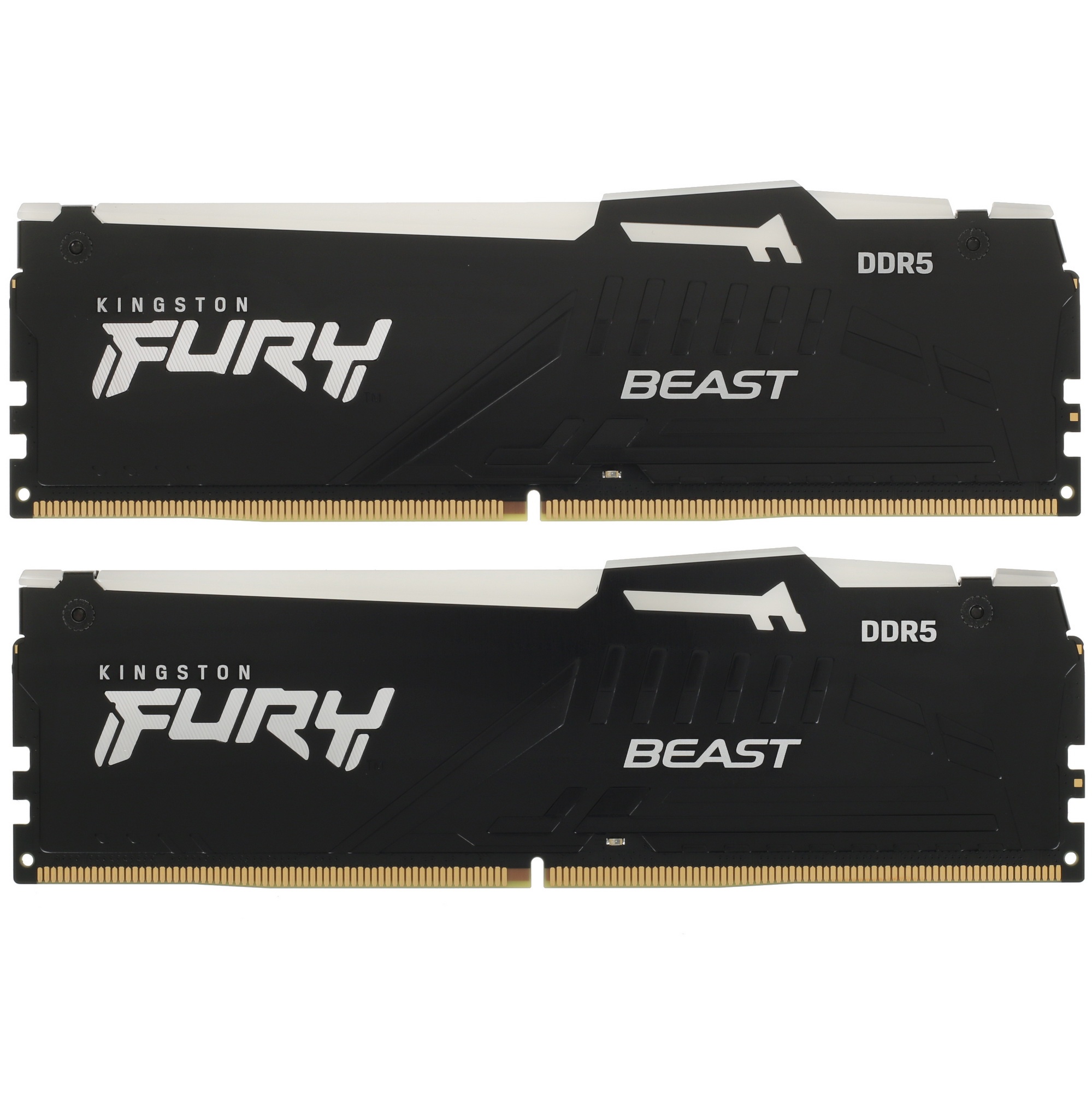 Оперативная память Kingston Fury Beast Expo, DDR5, 16GB (2x8GB), 5200MHz, CL36, с радиаторами, RGB,