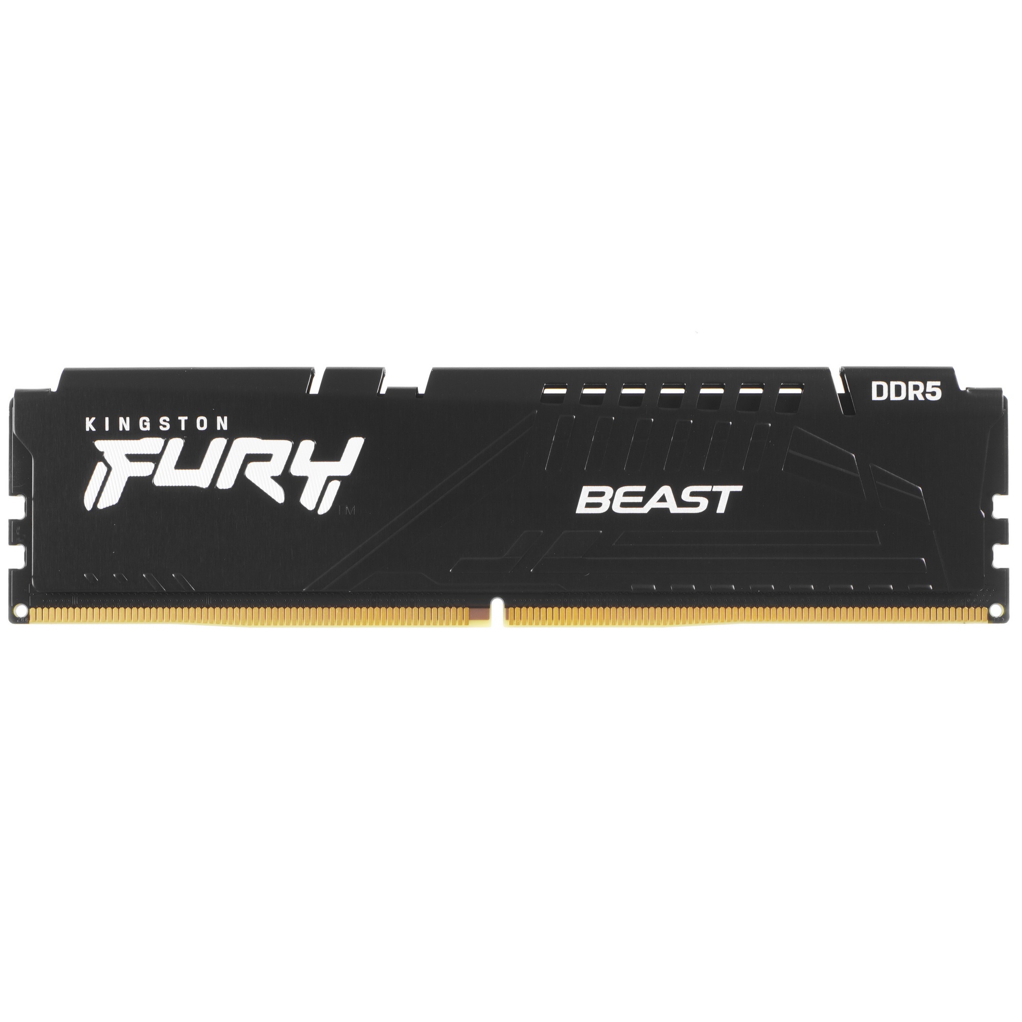 Оперативная память Kingston Fury Beast, DDR5, 16GB (1x16GB), 5600MHz, CL36, с радиатором, черный