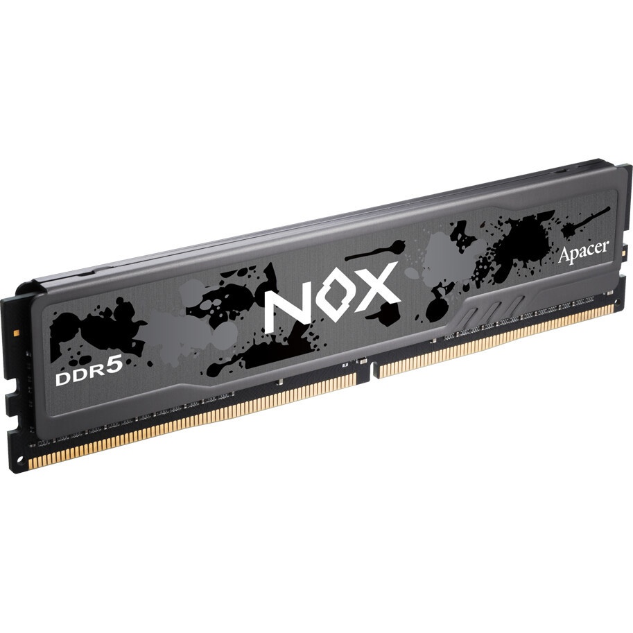 Оперативная память Apacer Nox, DDR5, 32GB (2x 16GB), 6400MHz, CL40, DIMM, с радиатором, черный