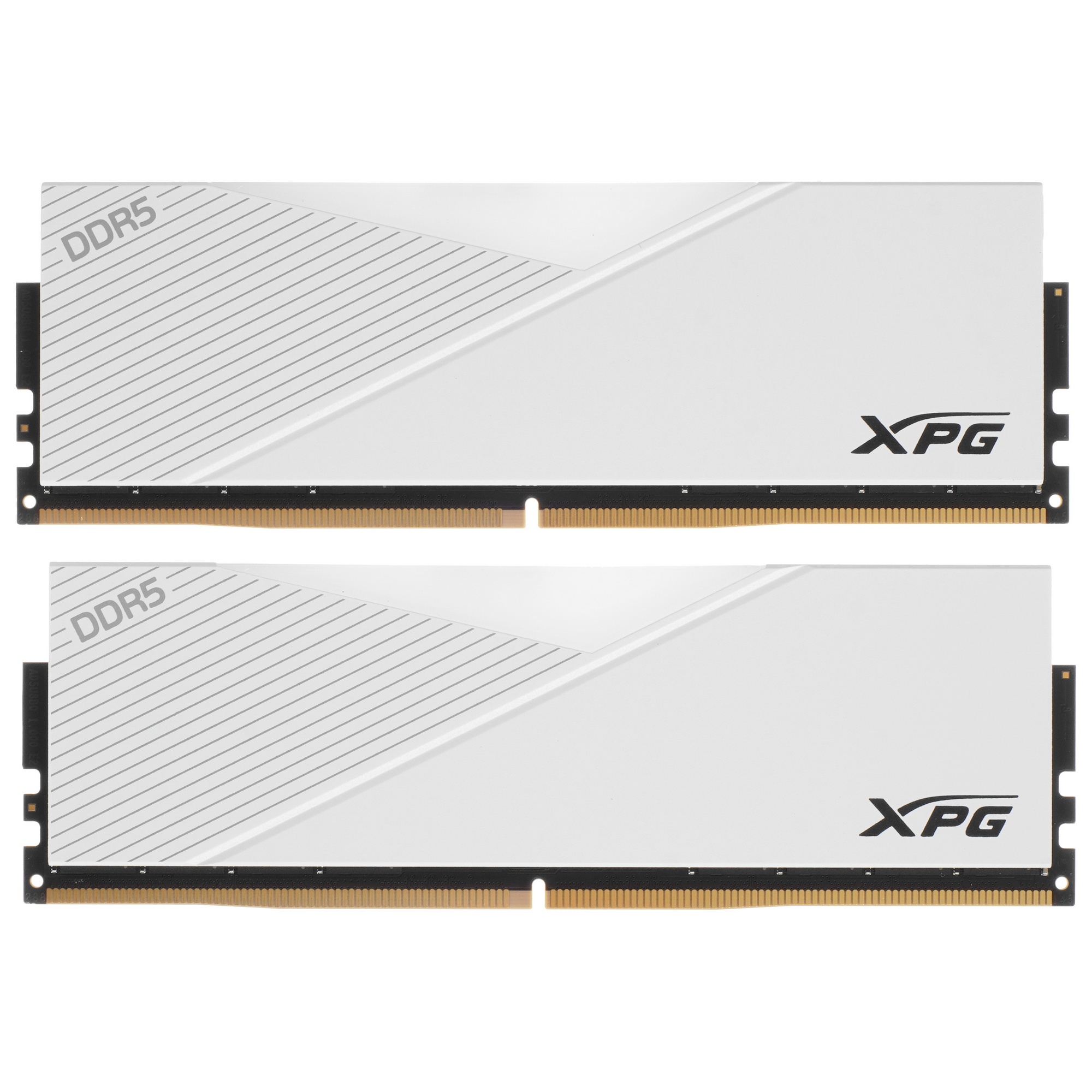 Оперативная память XPG Lancer, DDR5, 64GB (2x32GB), 6000MHz, CL30, с радиаторами, RGB, белый