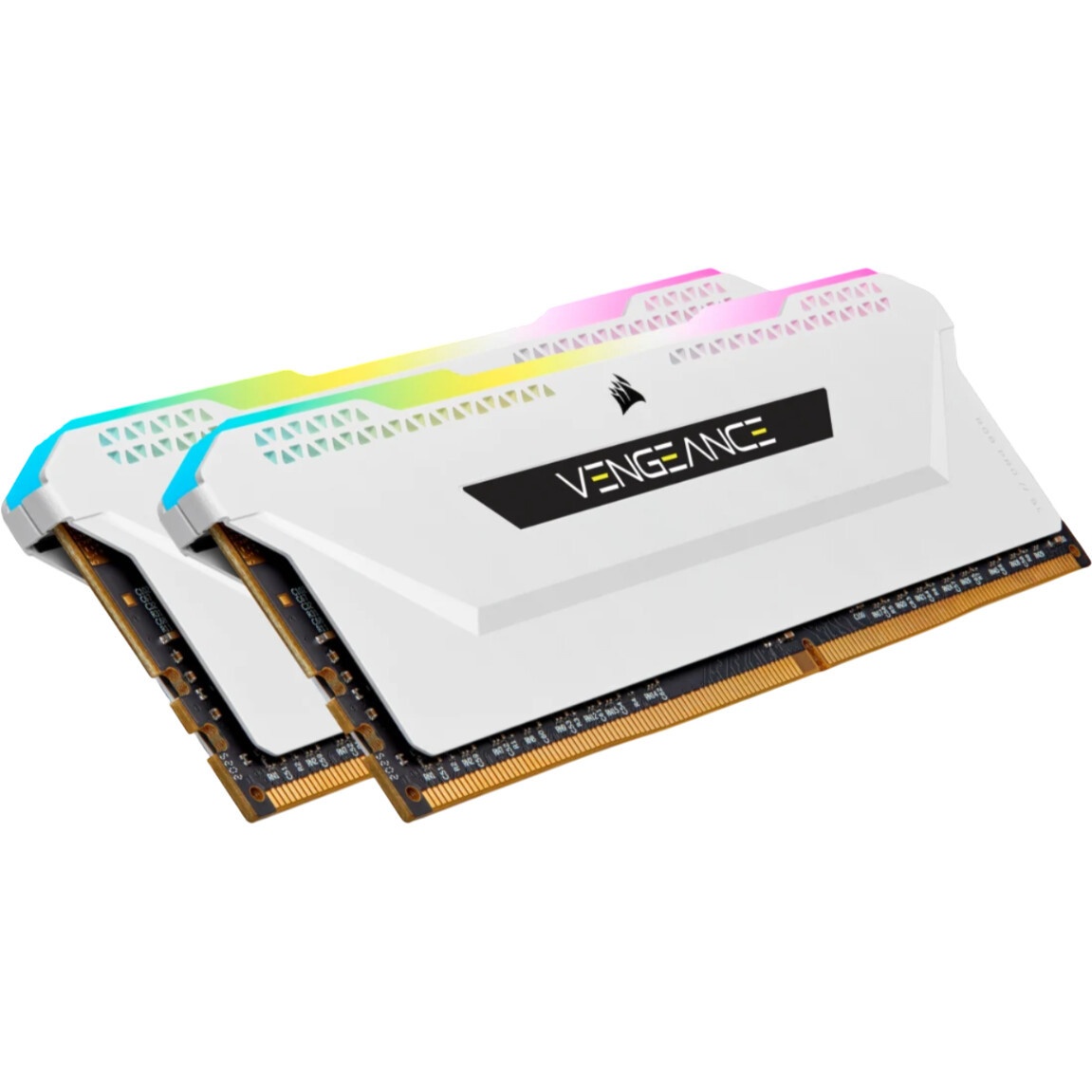 Модуль памяти CORSAIR 16GB 3600МГц DDR4 CL18 DIMM (Kit of 2x8GB) XMP 2.0, Vengeance RGB PRO SL White