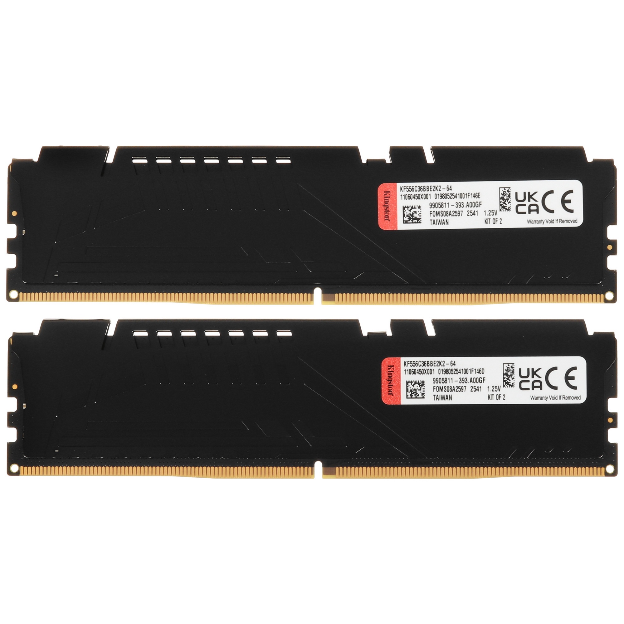 Память оперативная Kingston 64GB 5600MT/s DDR5 CL36 DIMM (Kit of 2) FURY Beast Black