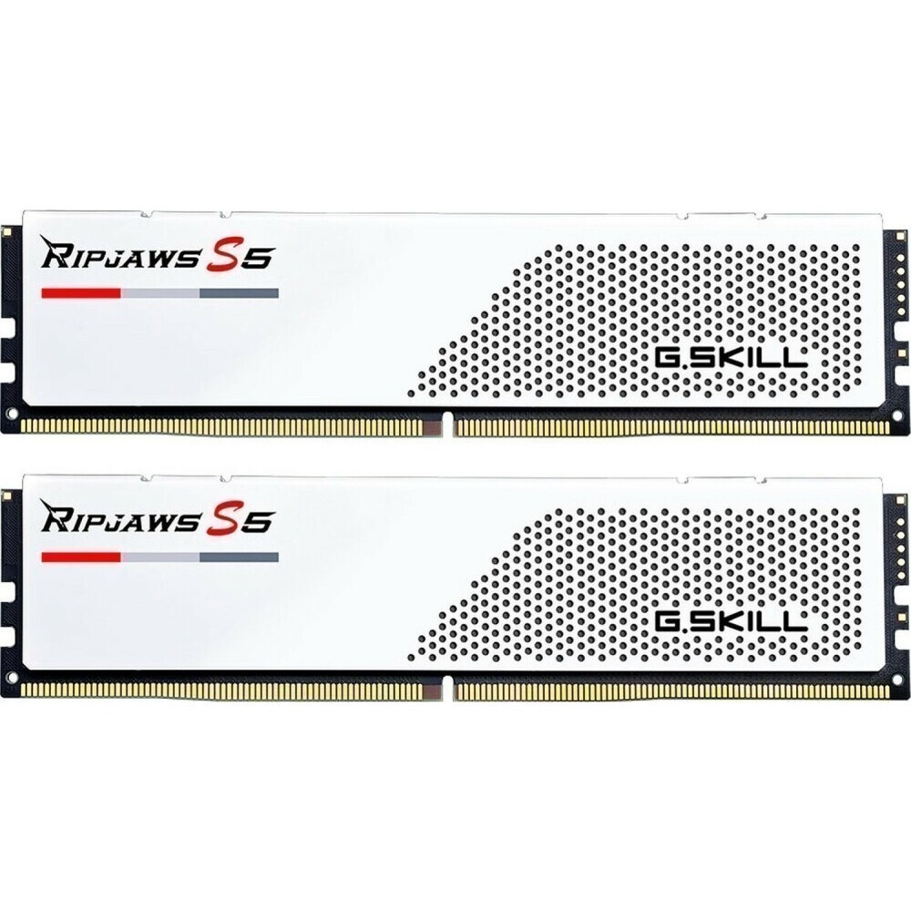 Модуль памяти G.SKILL TRIDENT Z5 RGB 64GB 6000МГц DDR5 CL30 DIMM (Kit of 2x32GB) 1.4V XMP 3.0, White