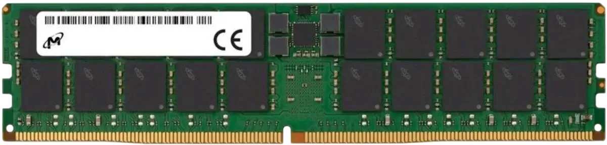 Оперативная память Micron DDR5 RDIMM 64GB 2Rx4 6400 MHz ECC Registered MTC40F2046S1RC64BD2, 1 year,