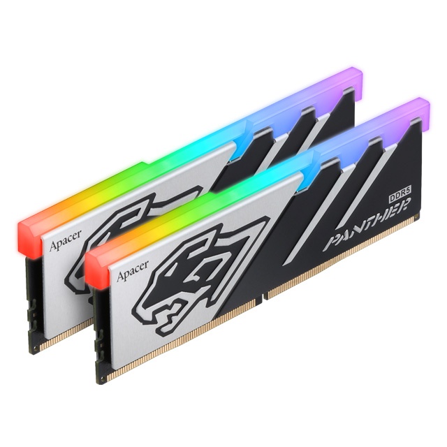 Оперативная память Apacer DDR5 32GB 5600MHz DIMM Panther RGB Gaming Memory CL40 1.25V Kit (2x16GB) (
