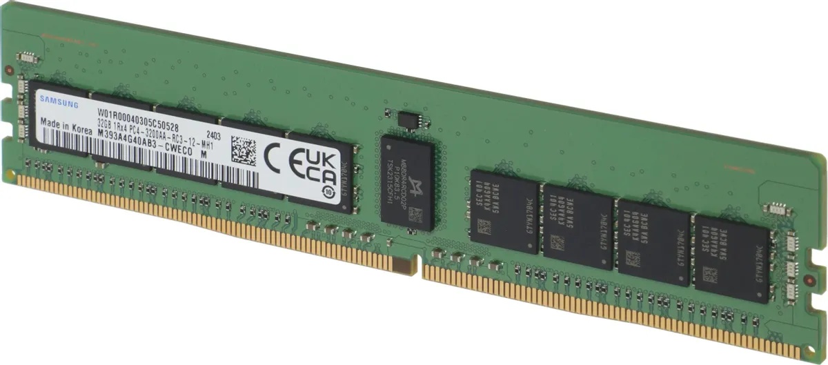 Оперативная память Samsung, DDR4, 32Gb (1x32 GB), 3200 MHz, CL19, RDIMM