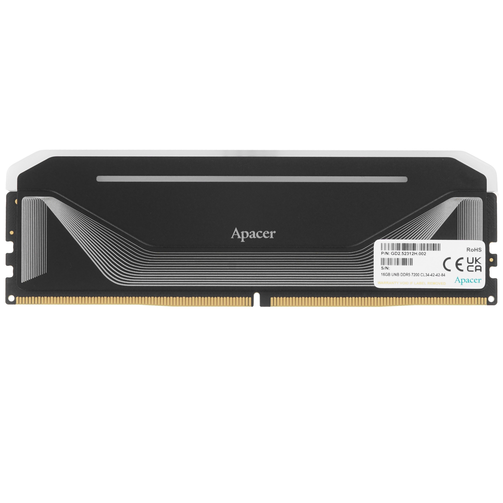 Модуль памяти DIMM DDR5-7200 16GB RGB AH5U16G72C582NBAA-1 APACER