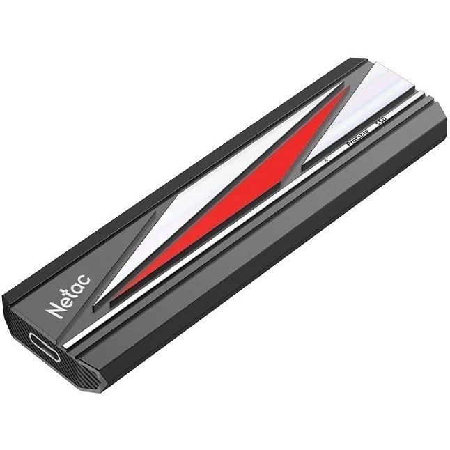 Внешний накопитель SSD Netac ZX20L 256GB USB 3.2 Gen 2 Type-C External SSD, R/W up to 2000MB/1800MB/