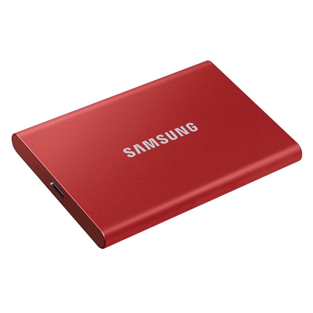 Твердотельный накопитель Samsung SSD 2TB T7, USB Type-C, R/W 1000/1050MB/s, красный