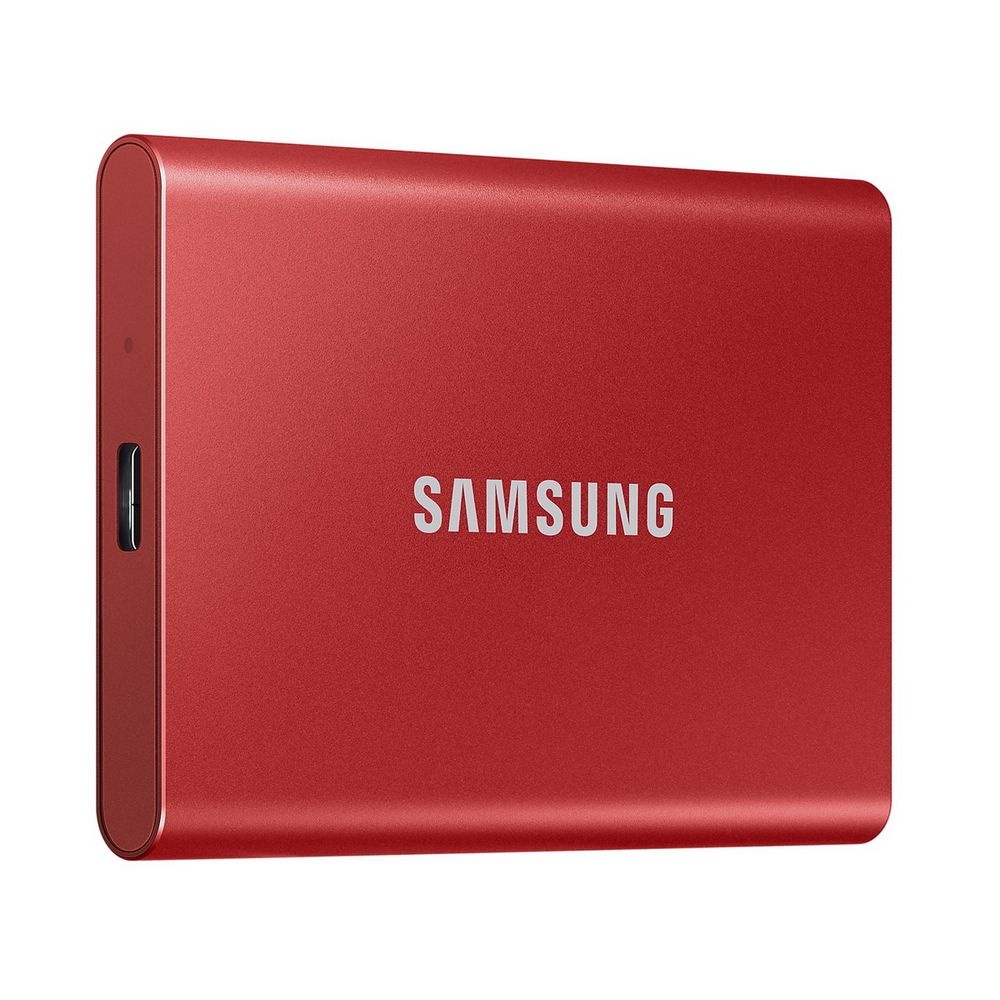 Твердотельный накопитель Samsung SSD 2TB T7, USB Type-C, R/W 1000/1050MB/s, красный
