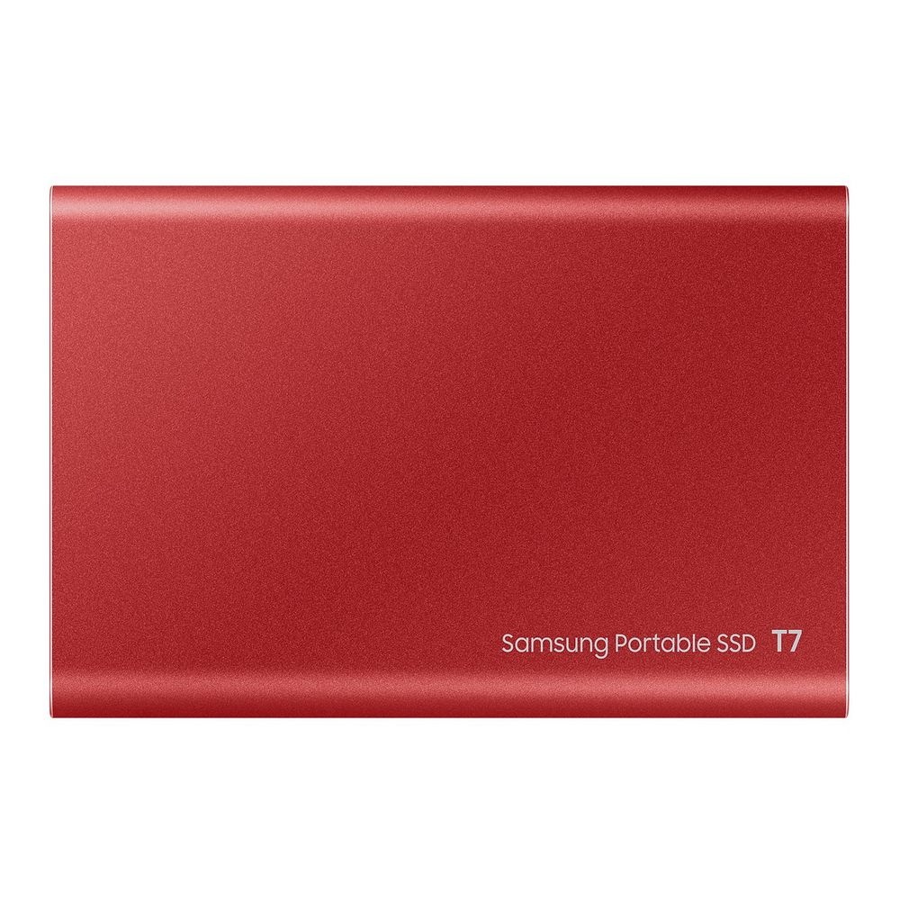 Твердотельный накопитель Samsung SSD 2TB T7, USB Type-C, R/W 1000/1050MB/s, красный