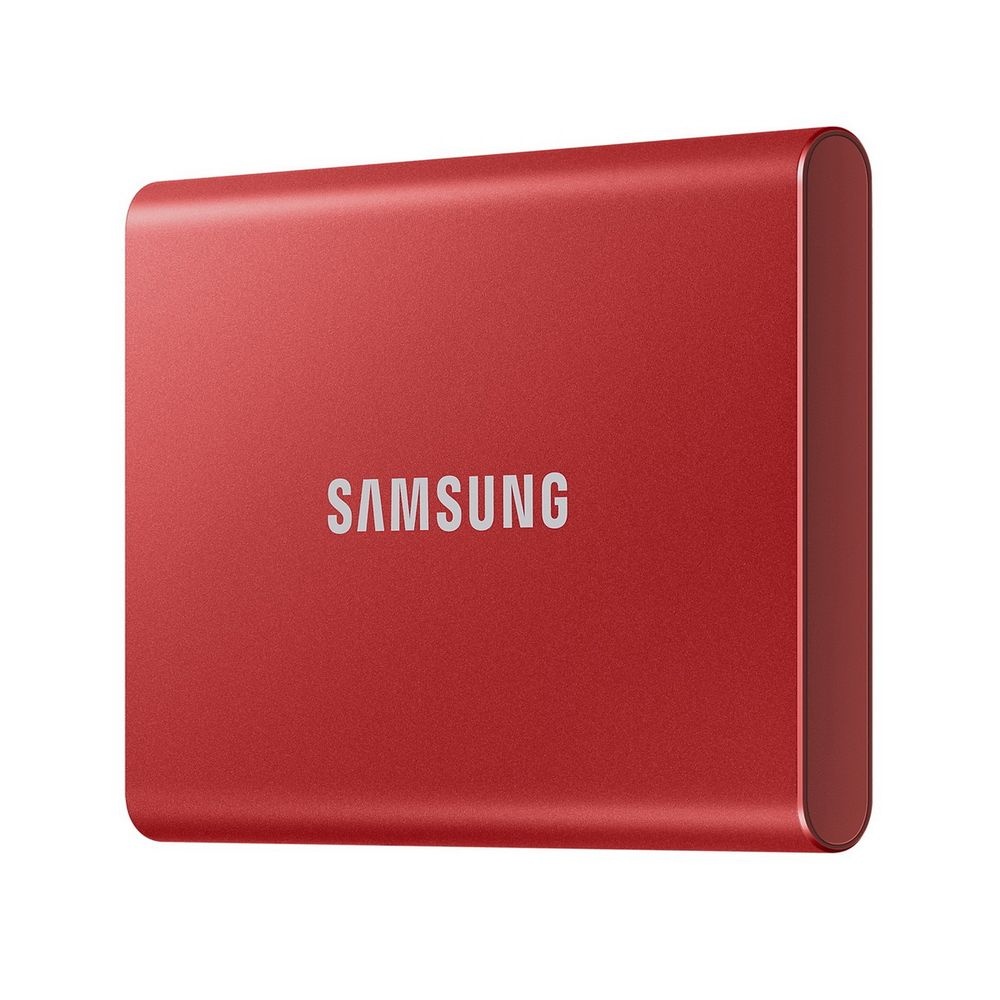 Твердотельный накопитель Samsung SSD 2TB T7, USB Type-C, R/W 1000/1050MB/s, красный