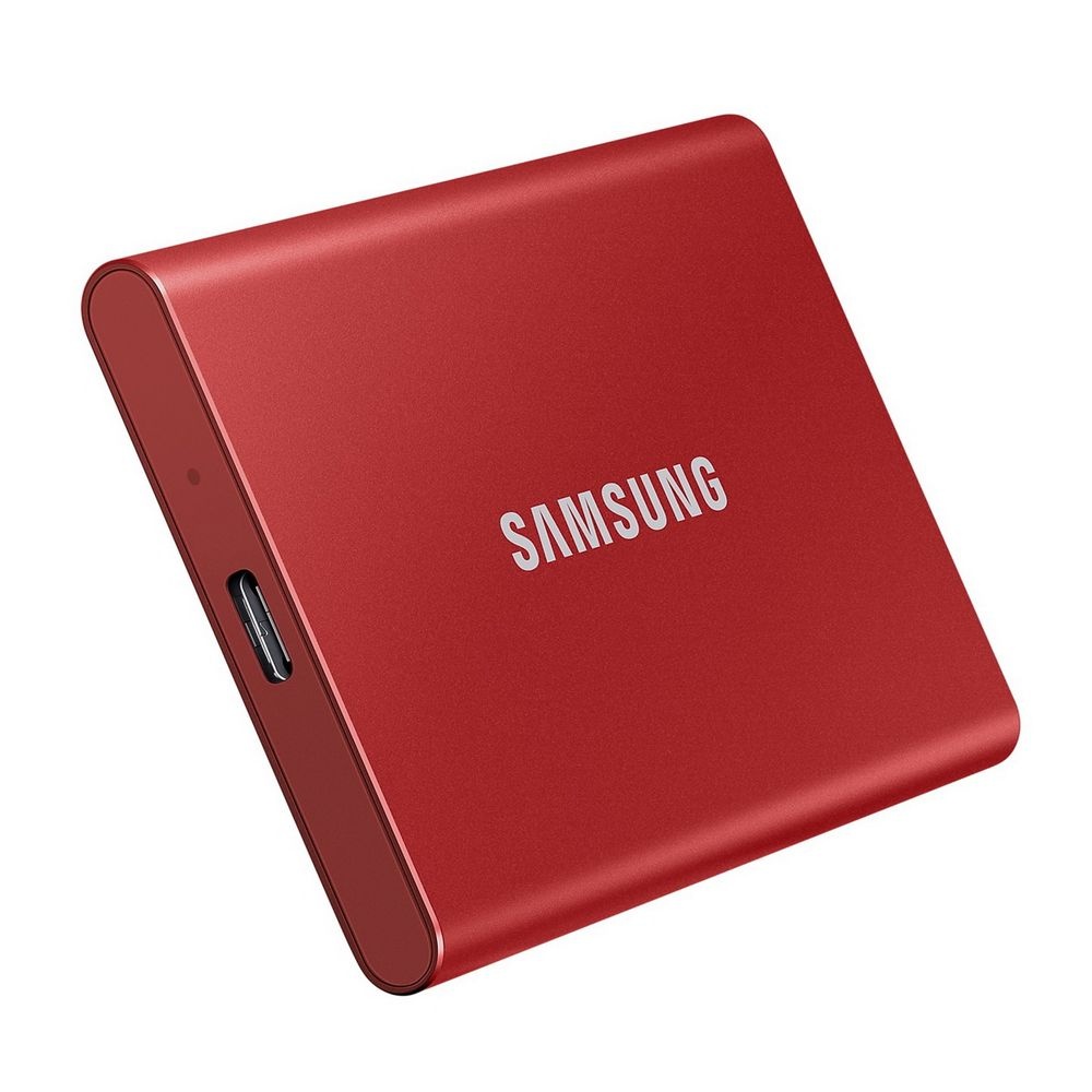 Твердотельный накопитель Samsung SSD 2TB T7, USB Type-C, R/W 1000/1050MB/s, красный