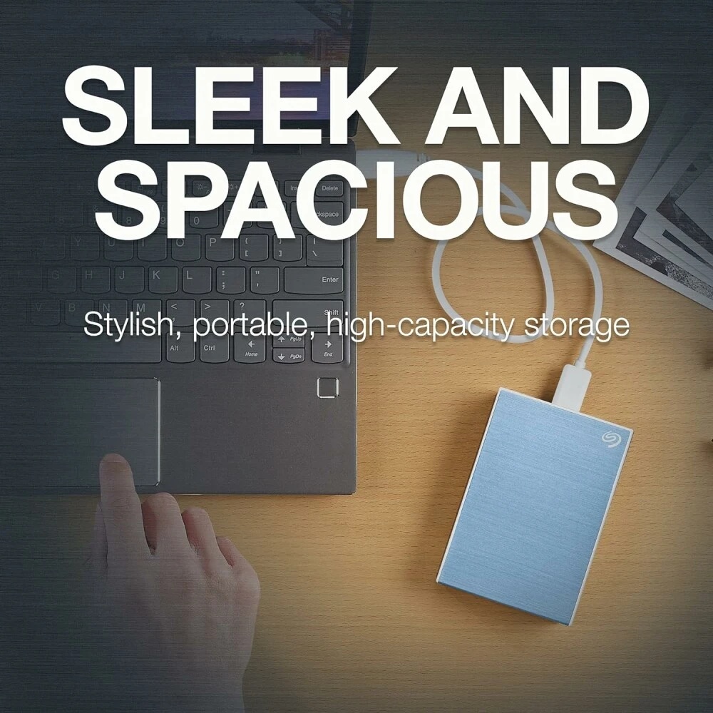 Внешний жесткий диск Seagate USB 3.0 2TB STKY2000402 One Touch 2.5" голубой