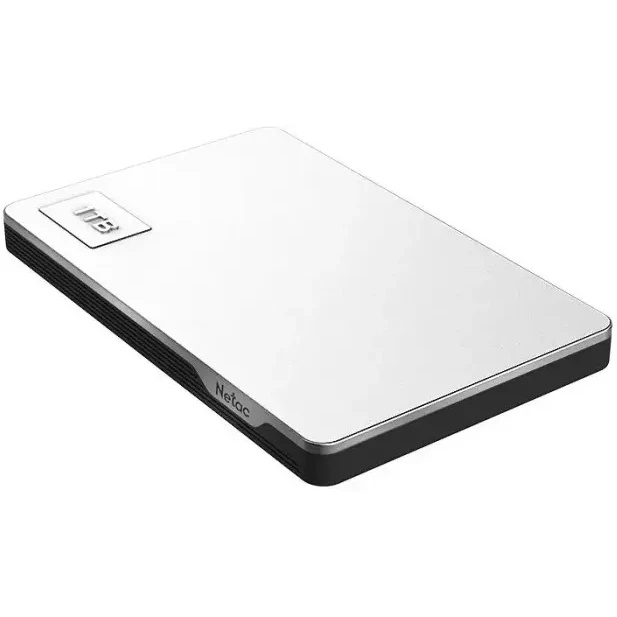 Внешний жесткий диск 2.5" Netac (NT05K338N-001T-30SL) 1Tb K338, micro USB 3.0, серебристый + серый,
