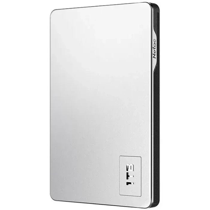 Внешний жесткий диск 2.5" Netac (NT05K338N-001T-30SL) 1Tb K338, micro USB 3.0, серебристый + серый,