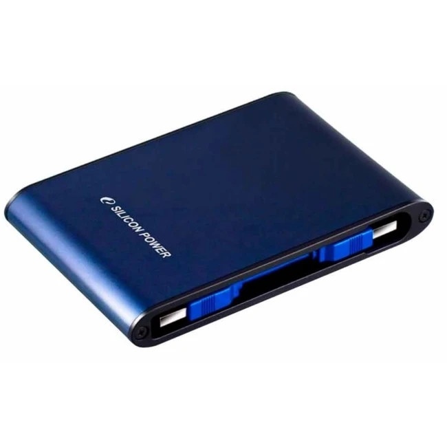 Внешний жесткий диск Silicon Power USB 3.0 1Tb A80 SP010TBPHDA80S3B Armor (5400 об/мин) 2.5" синий