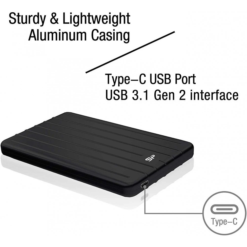Накопитель External SSD Silicon Power 256Gb Bolt B75 Pro  (USB 3.1 Gen2 Type C, 52