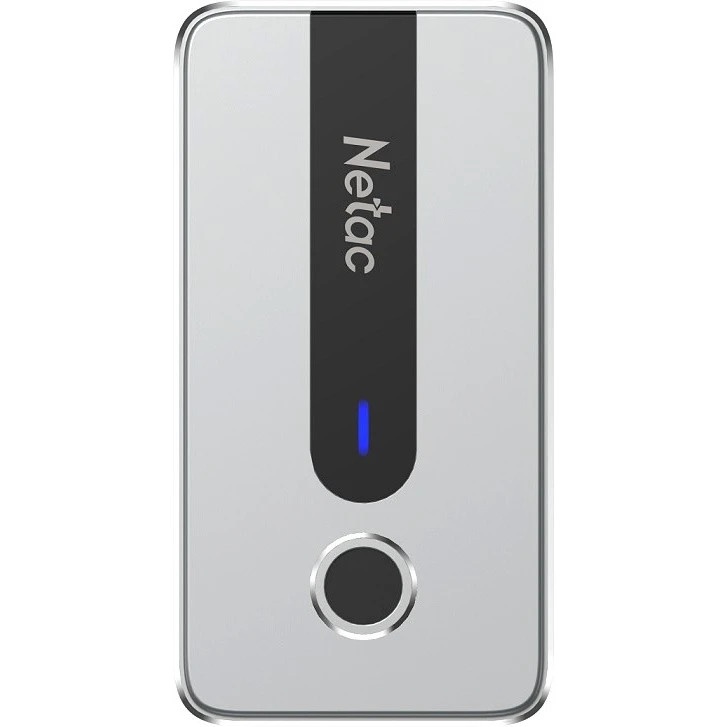 Внешний накопитель SSD Netac Z11 500GB USB 3.2 Gen 2 Type-C NT01Z11-500G-32SL (отпечаток пальца)