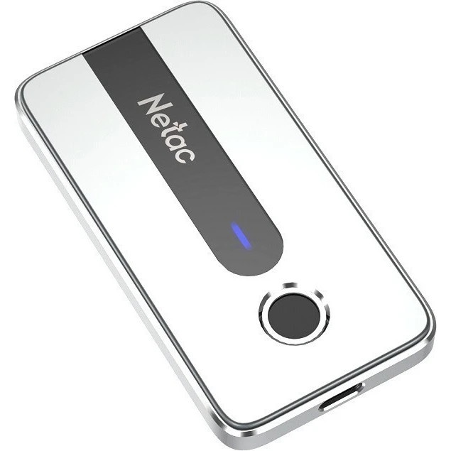 Внешний накопитель SSD Netac Z11 500GB USB 3.2 Gen 2 Type-C NT01Z11-500G-32SL (отпечаток пальца)