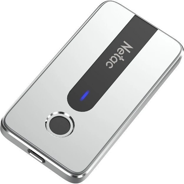 Внешний накопитель SSD Netac Z11 500GB USB 3.2 Gen 2 Type-C NT01Z11-500G-32SL (отпечаток пальца)