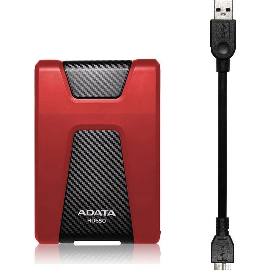 Внешний жесткий диск AData USB 3.1 2Tb AHD650-2TU31-CRD HD650 DashDrive Durable 2.5" красный