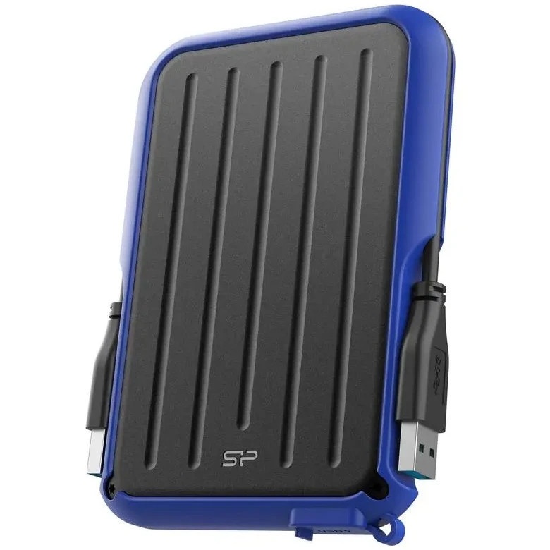 Внешний жесткий диск 2.5" 2.0Tb Silicon Power Armor A66  черно-синий (USB3.2, прор