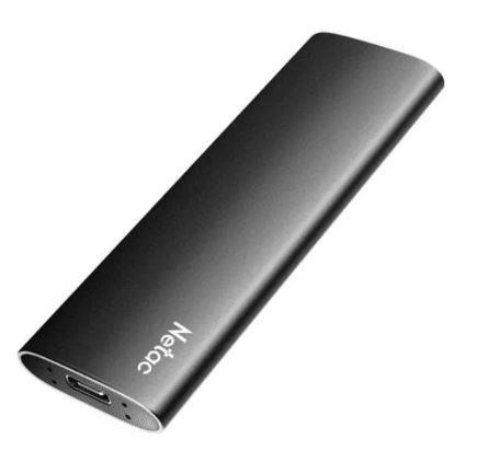 Внешний накопитель SSD Netac 500Gb Z SLIM  (USB3.2, up to 520/480MBs, 100х29.5х