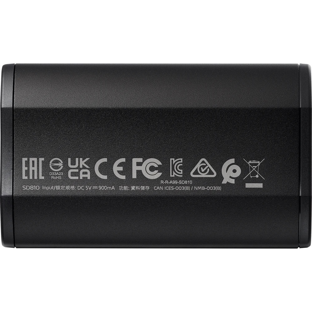 Внешний накопитель SSD ADATA 4Tb SD810 USB Type-C (2000/2000 Mb/s) metal case black (SD810-4000G-CBK